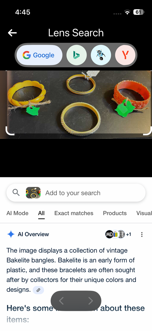 Bakelite and Carved Bracelets