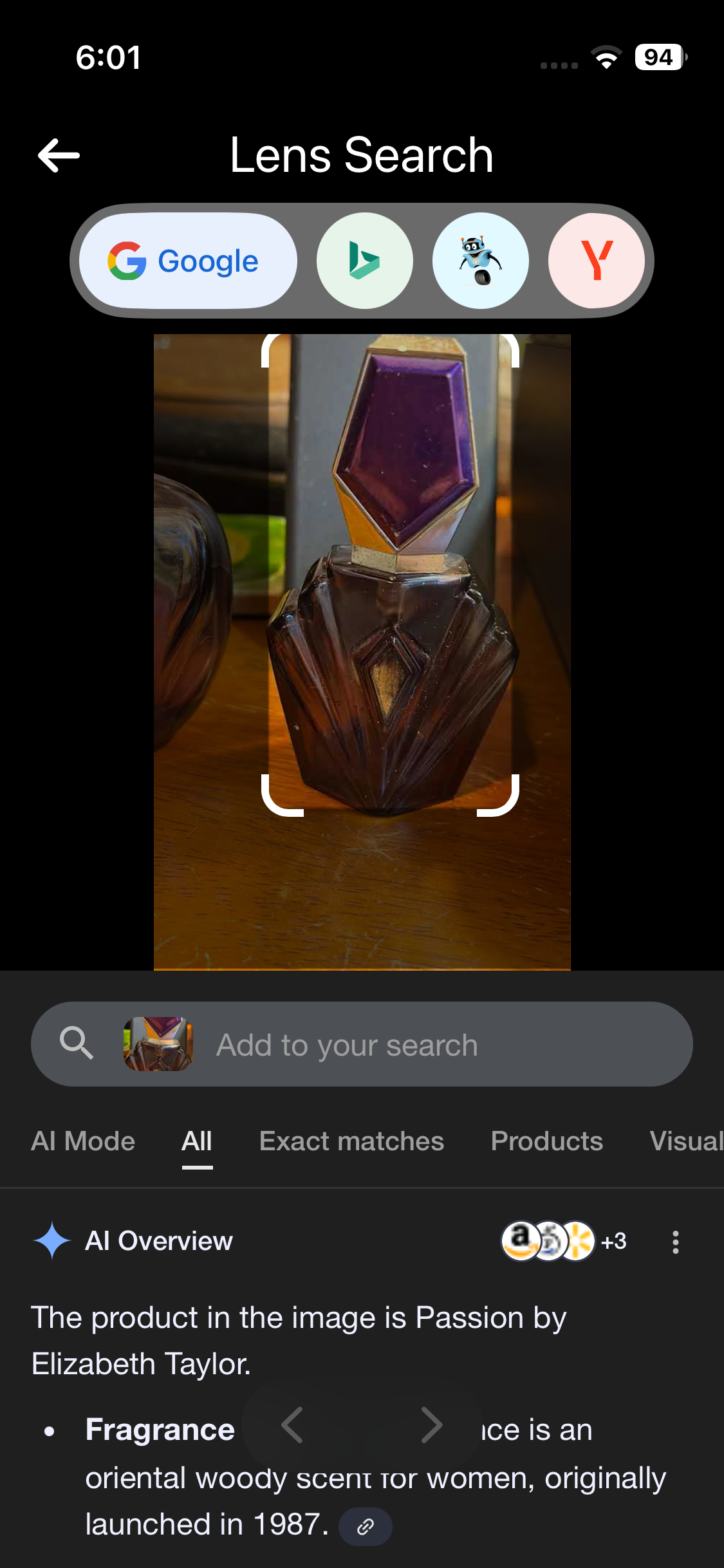 2 Vintage Perfume Bottles