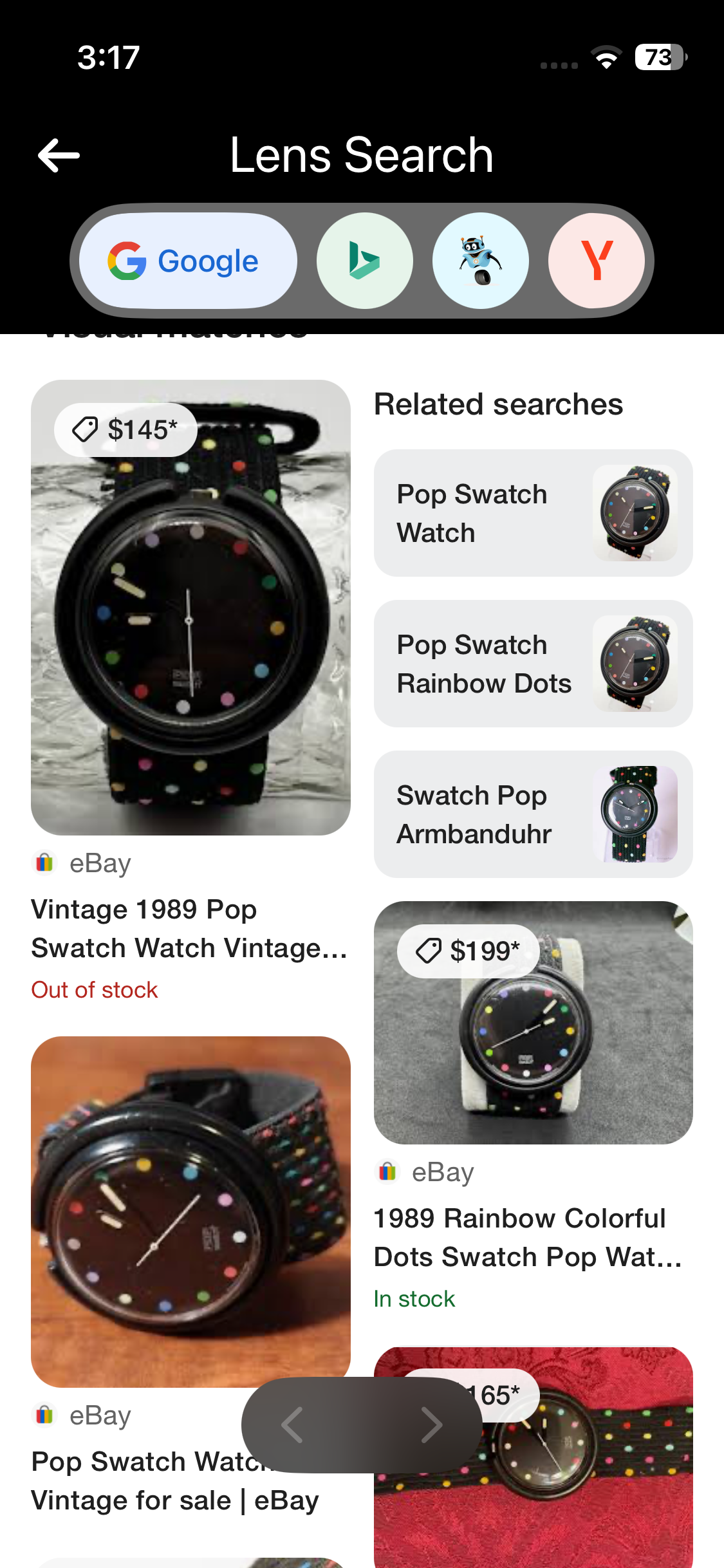 Vintage Pop Swatch Watch