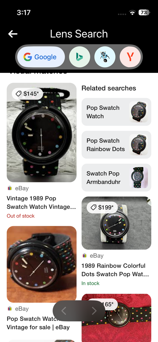 Vintage Pop Swatch Watch