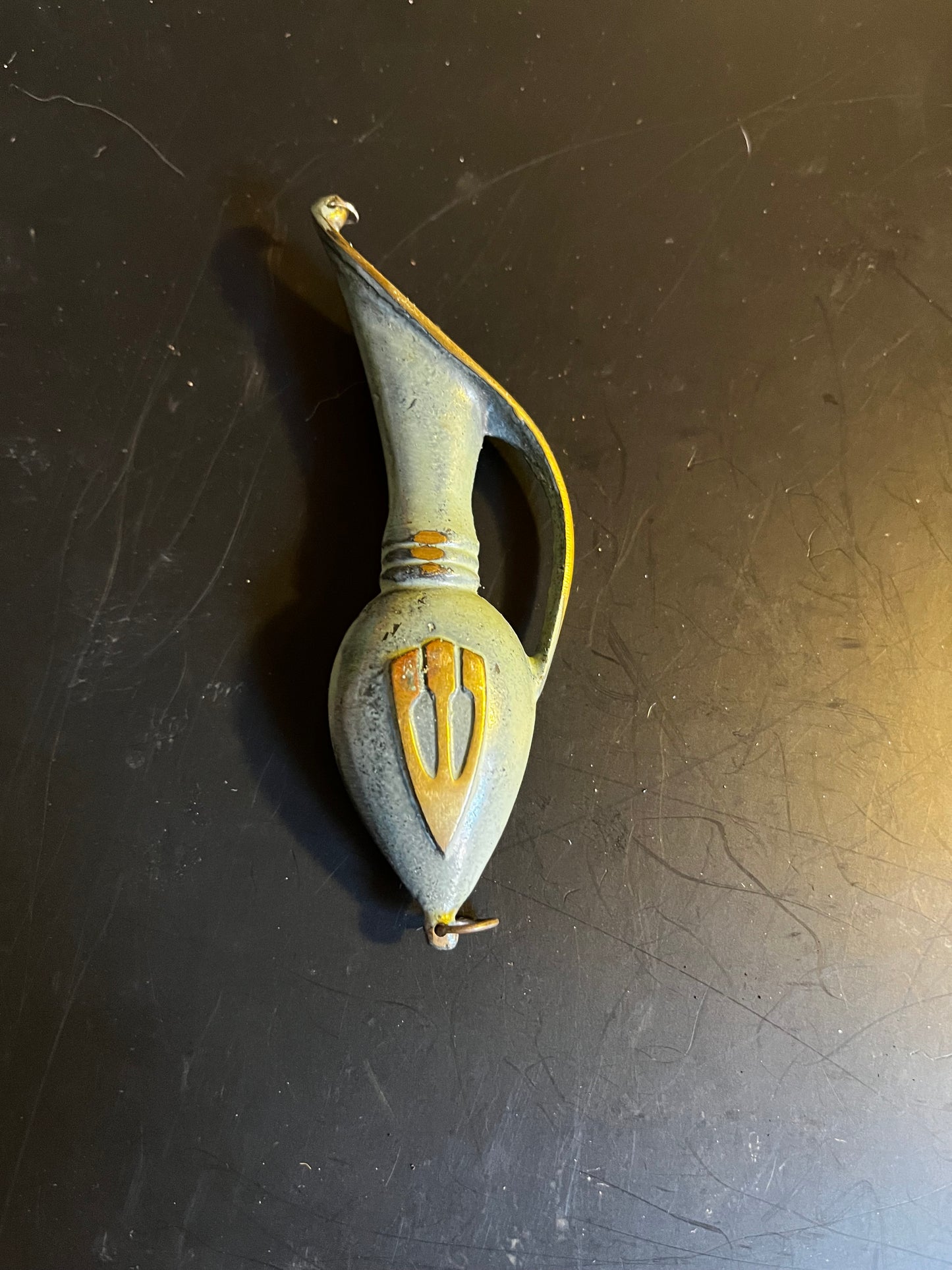 Vintage Brass Mezuzah Pin