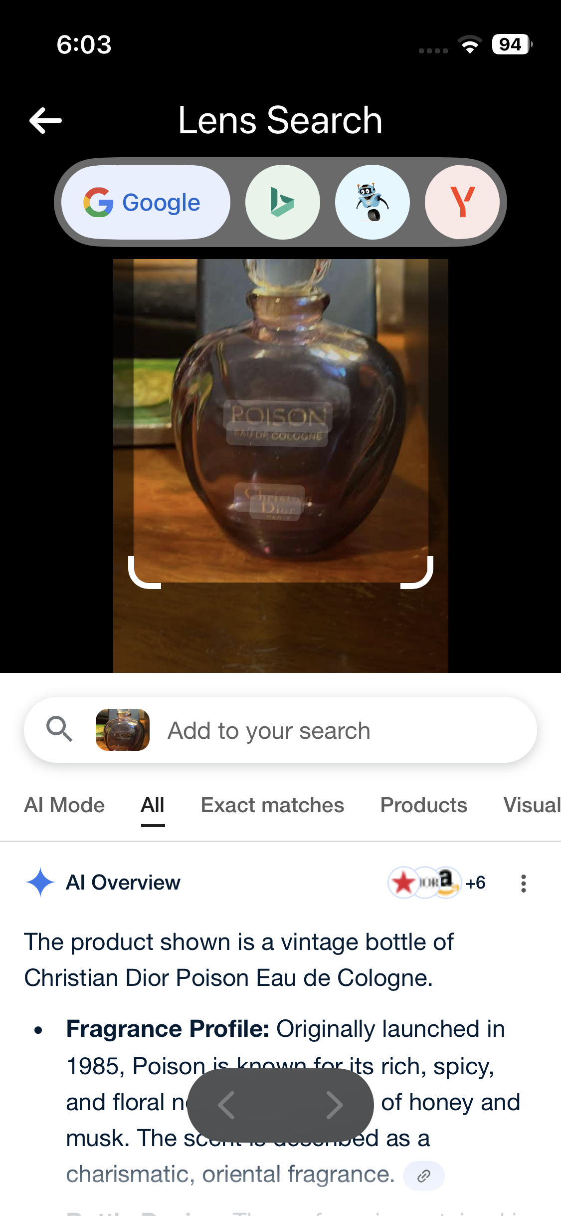 2 Vintage Perfume Bottles