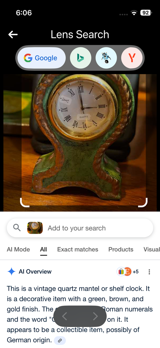 2 Vintage Mini Mantle Clocks