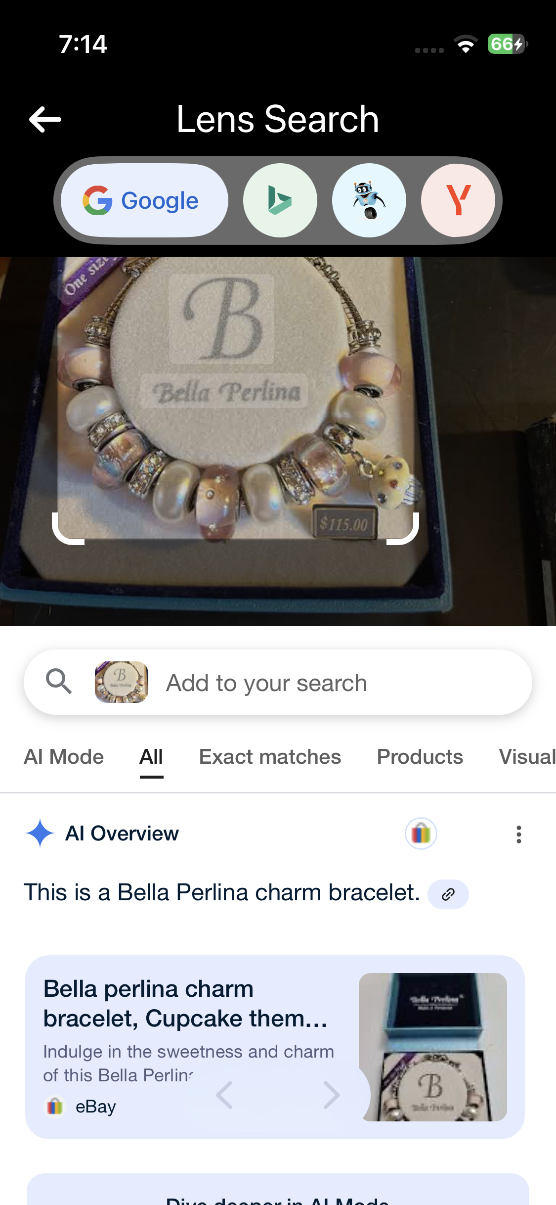 Bella Perlina Charm Bracelet